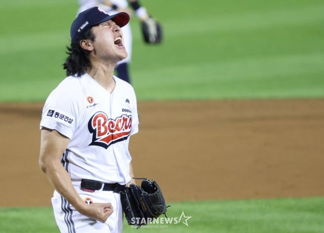 斗山ベアーズのクァク·ビン。 /写真=キム·ジンギョン待機者