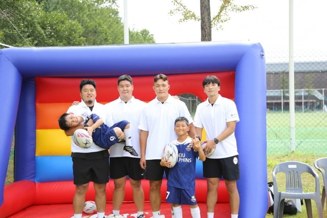 The 2026 Youth Sports Festival Tag Rugby Tournament concluded at Euiji Field, Seoul Military Academy. /Photo=Korea Rugby Union