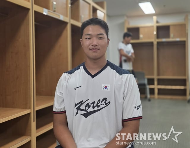 부산공고 곽도현이 최근 울산 문수야구장에서 열린 한국 U-18 야구 국가대표 훈련을 마치고 스타뉴스와 인터뷰에 응했다. /사진=김동윤 기자