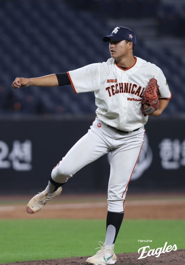 부산공고 곽도현. /사진=한화 이글스 제공