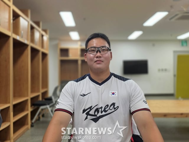 광주진흥고 김민훈이 최근 울산 문수야구장에서 열린 한국 U-18 야구 국가대표 훈련을 마치고 스타뉴스와 인터뷰에 응했다. /사진=김동윤 기자
