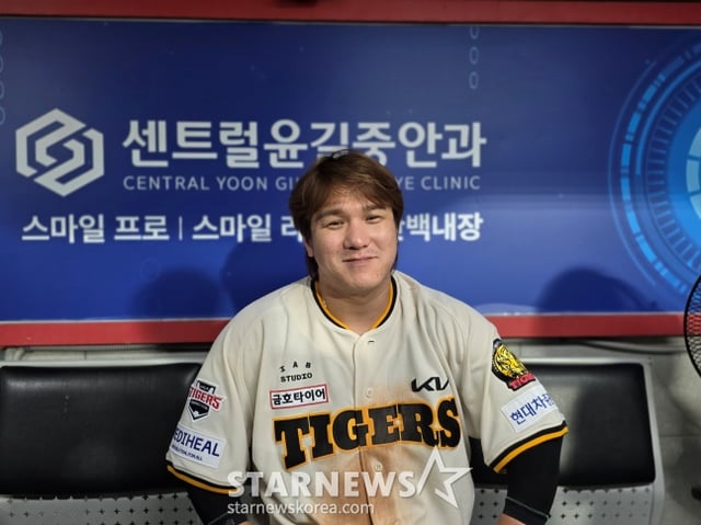 KIA's Kim Sun-bin gave an interview with reporters after leading the team to a victory over Gwangju KT on the 5th. /Photo=Reporter Kim Dong-yun