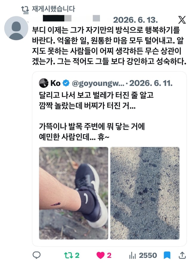 /사진=고영욱 SNS