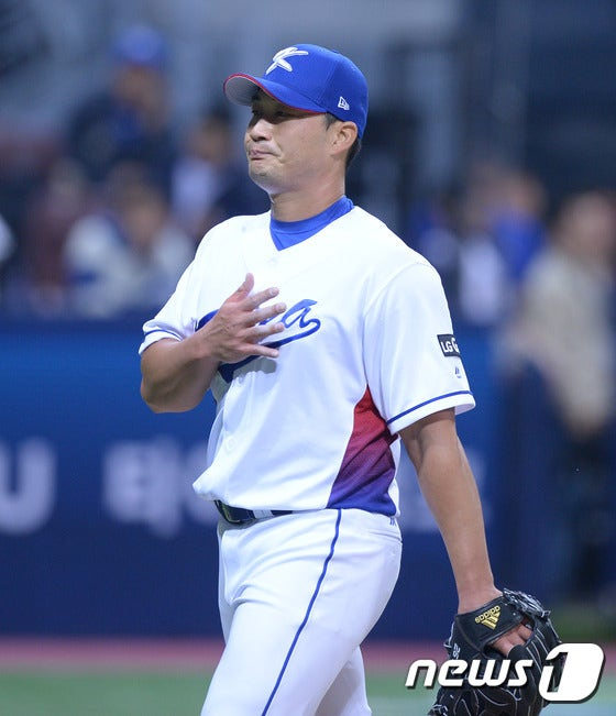 'Oh Seung-hwan, who played for the national baseball team. /Photo=NEWS1