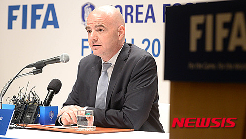 Chủ tịch Gianni Infantino. /Ảnh=NEWSIS