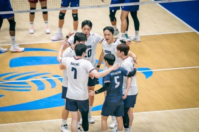 El equipo coreano Nam Ja-bae-gu (CEO). /foto=Captura de la página oficial de la FIVB