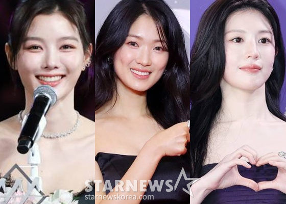 (From left) Kim Yoo-jung, Kim Hye-yoon, Go Yoon-jung /Photo=StarNews