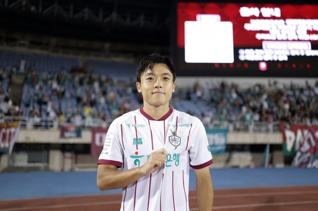 K League 1 Round 27 MVP: Daejeon Hana Citizen forward Jeong Jae-hee. /Photo=Korea Professional Football League