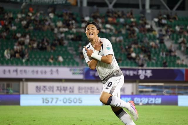 K League 2 Round 25 MVP: Seoul I-land forward An Ju-wan. /Photo=Korea Professional Football League