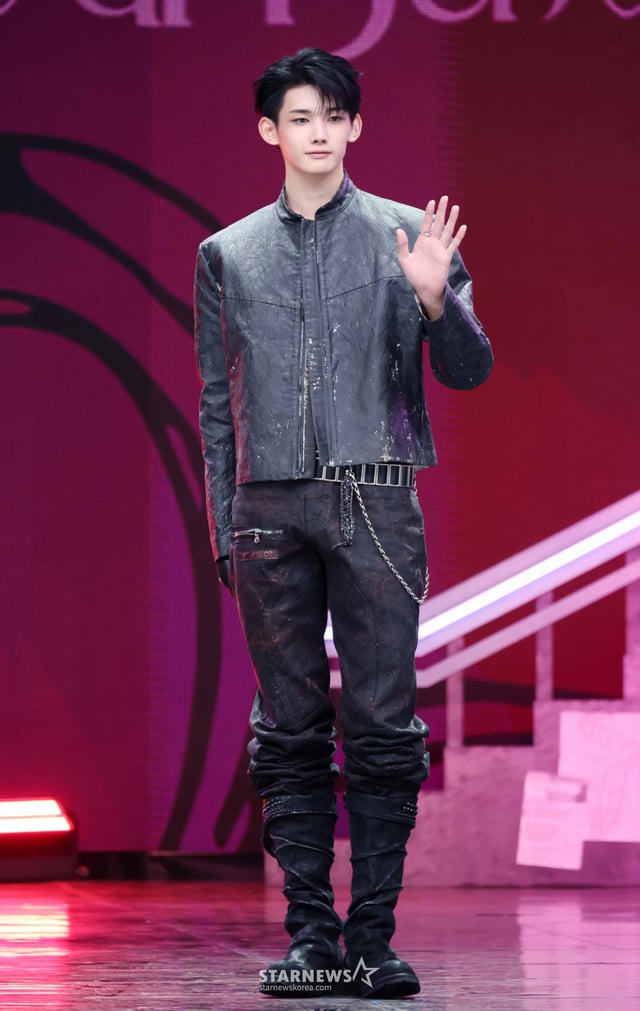 &TEAM member Jo poses during the showcase held for the release of their second Korean mini-album 'Mark on Me' at SBS Prism Tower in Sangam-dong, Mapo-gu, Seoul, on the afternoon of the 8th. /2026.09.08 /Photo=Lee Dong-hoon photoguy@