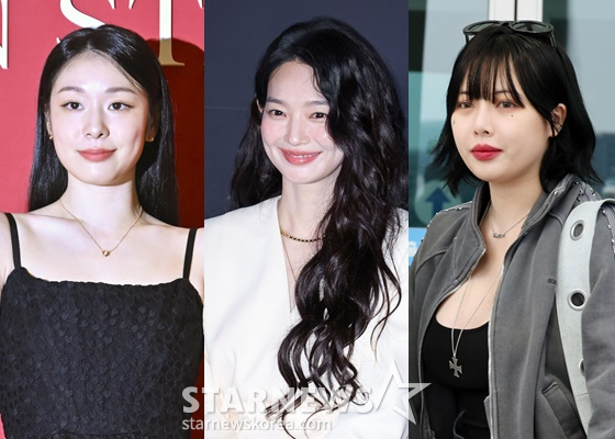 キム·ヨナ(左から)、シン·ミナ、ヒョナ/写真=スターニュース