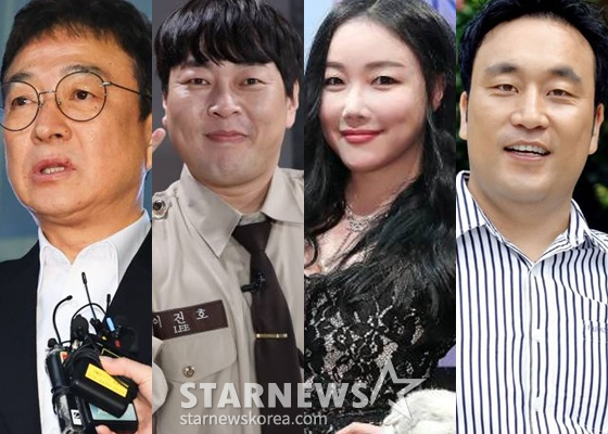(왼쪽부터) 이재룡, 이진호, 낸시랭, 이혁재 /사진=뉴시스, 스타뉴스