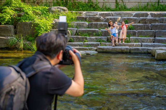 Family snap taken by a photographer