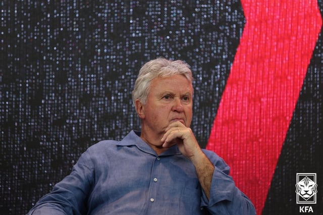 Former South Korean national team coach Guus Hiddink. /Photo=Korea Football Association
