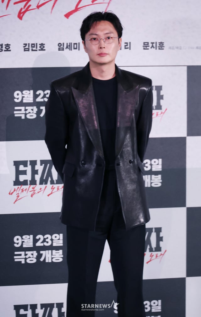 배우 노재원이 9일 오후 서울 CGV용산아이파크몰에서 진행된 영화 '타짜: 벨제붑의 노래' 언론배급시사회 및 기자간담회에 참석해 포즈를 취하고 있다. /2026.09.09 /사진=이동훈 photoguy@