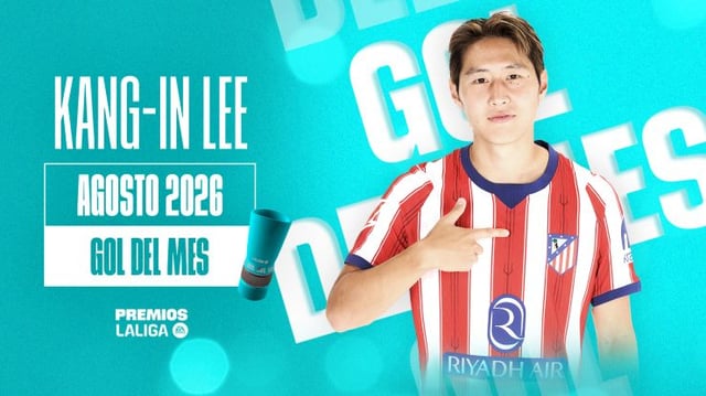 2026~2027 스페인 프로축구 프리메라리가 8월 이달의 골 수상자로 선정된 아틀레티코 마드리드 이강인. /사진=라리가 홈페이지 캡처