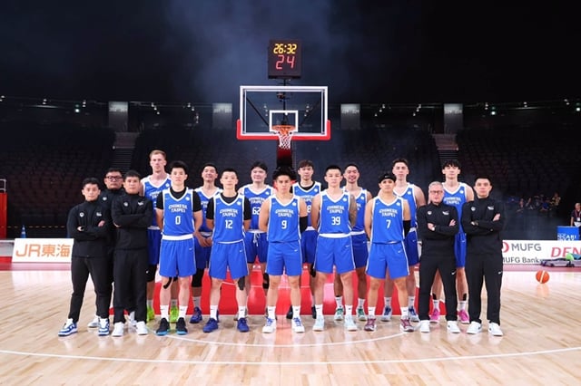 台湾のバスケットボール代表チーム。 /写真=2026アジア大会公式SNS