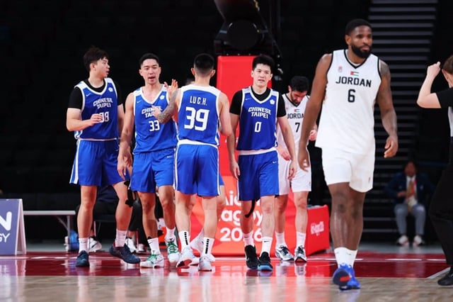 ヨルダンを破った台湾代表チーム。 /写真=2026アジア大会公式SNS