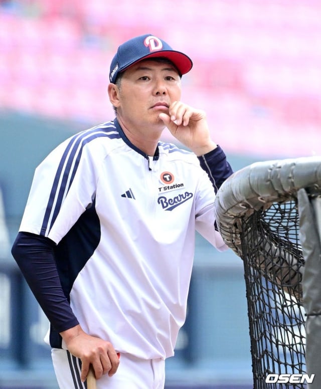 Kim Won-hyung, entrenador de Doosan. /Foto=OSEN