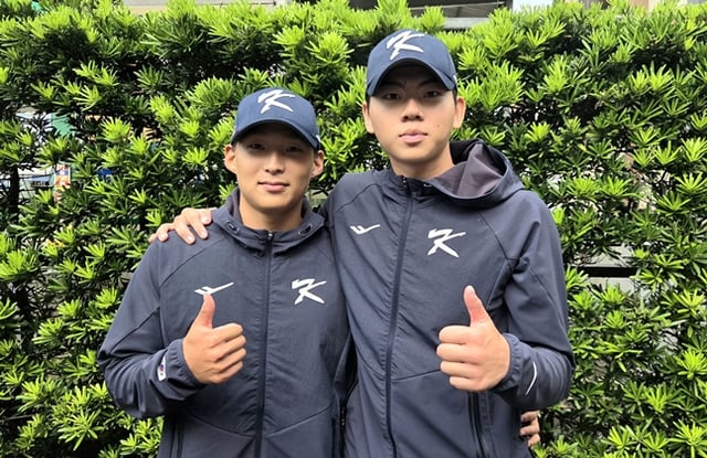 전영훈(왼쪽)과 한규민. /사진=공동취재단