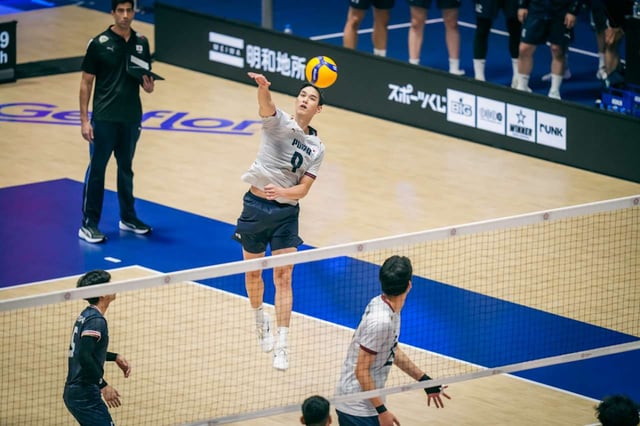 13일 일본 후쿠오카현 기타큐슈시립 종합체육관에서 열린 대회 3위 결정전 한국과 호주의 경기 모습. /사진=국제배구연맹(FIVB) 제공