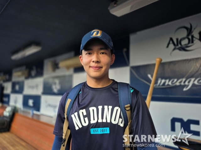 NC 김휘집이 15일 창원 LG전을 앞두고 스타뉴스와 인터뷰에 응했다. /사진=김동윤 기자 