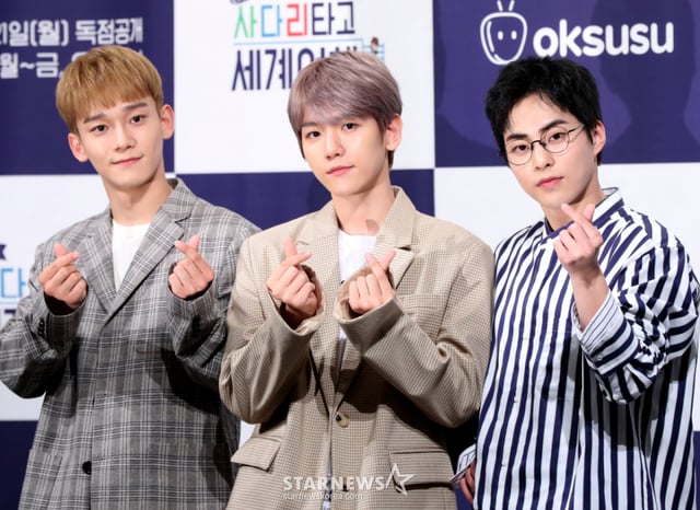 엑소 첸, 백현, 시우민 /사진=홍봉진기자 honggga@