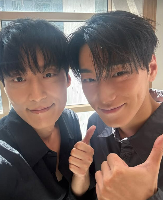 왼쪽부터 허남준, 에이티즈 최산 /사진=허남준 인스타그램