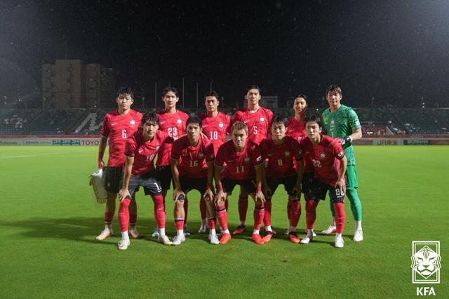 아시안게임 한국 남자축구 대표팀. /사진=대한축구협회 제공