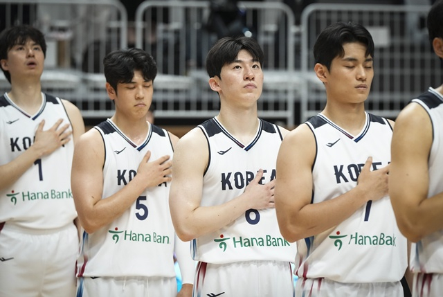 한국 남자농구 대표팀. /사진=대한민국농구협회 제공