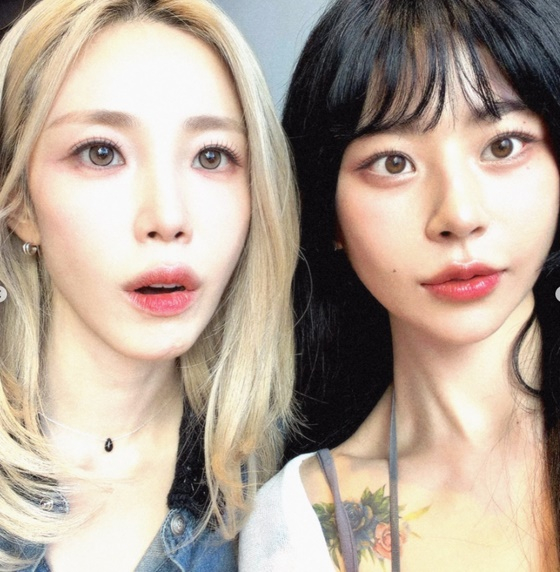 전효성(왼쪽), 노슬비/사진=노슬비 SNS