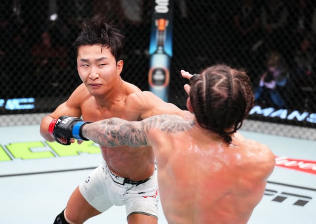 이정영(왼쪽). /사진=UFC 제공