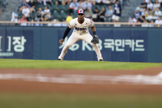 두산 베어스 외국인 타자 유니오 세베리노. /사진=두산 베어스 제공