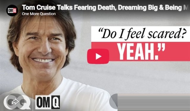 Photo: Thumbnail image from the GQ YouTube channel featuring Tom Cruise's interview