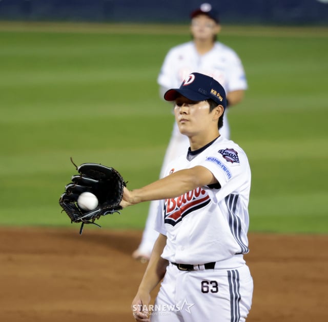 Kim Taek-yeon của Doosan. /Ảnh=phóng viên cao cấp Kang Young-jo
