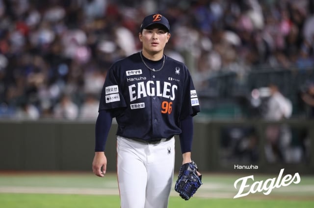 Hanwha Eagles pitcher Park Jun-young (No. 96)/Photo=Hanwha Eagles provided