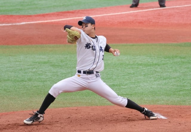 Yushin High’s Lee Seung-won. /Photo=Yushin High baseball team