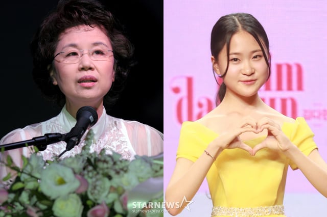 Sim Soo-bong and Kim Da-hyun / Photo=StarNews
