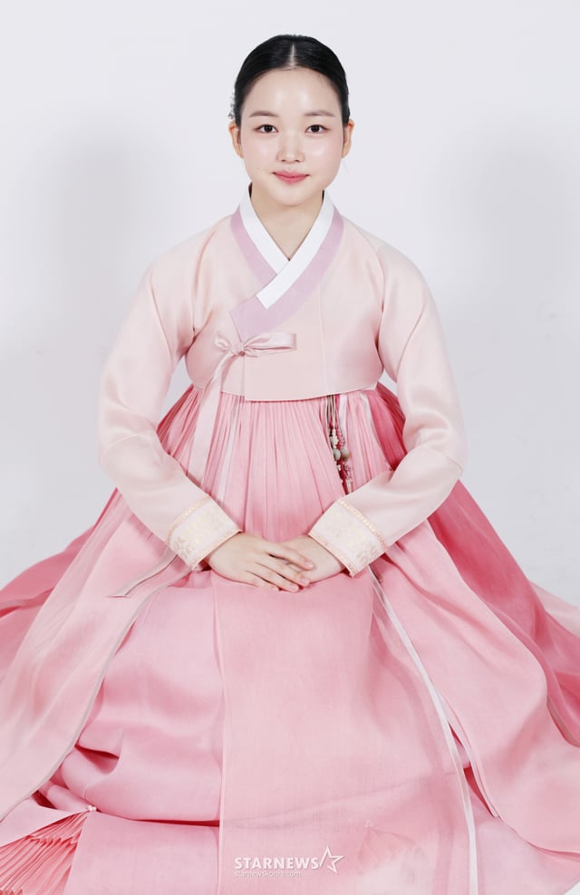 최유리 추석 한복 인터뷰 /사진=김휘선 기자 hwijpg@