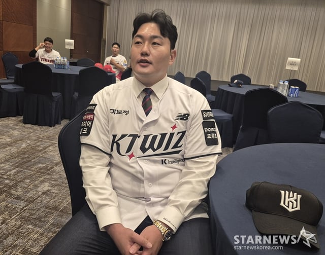 Choi Ji-man gives an interview after the draft on the 21st. /Photo=Reporter Shin Hwa-seop
