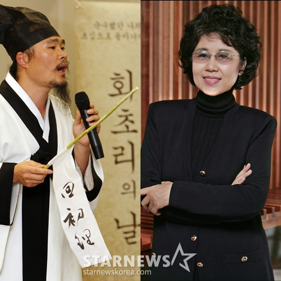 From left: Kim Da-hyun's father, Medalist Kim Bong-gon; Singer Shim Soo-bong /Photo=StarNews