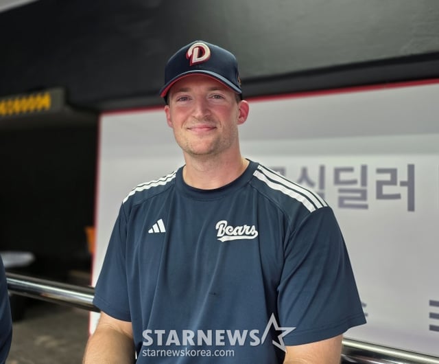 두산 외국인 투수 벤자민이 최근 수원KT위즈파크에서 스타뉴스와 만나 인터뷰했다. /사진=김동윤 기자