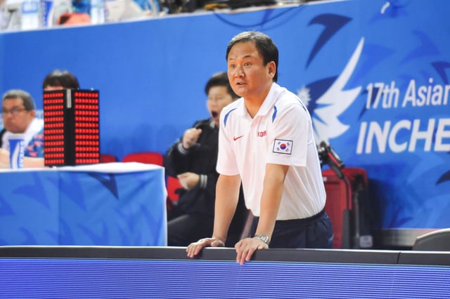 Coach Yoo Jae-hak, who led the team to a gold medal at the 2014 Incheon Asian Games. /Photo=KBL provided