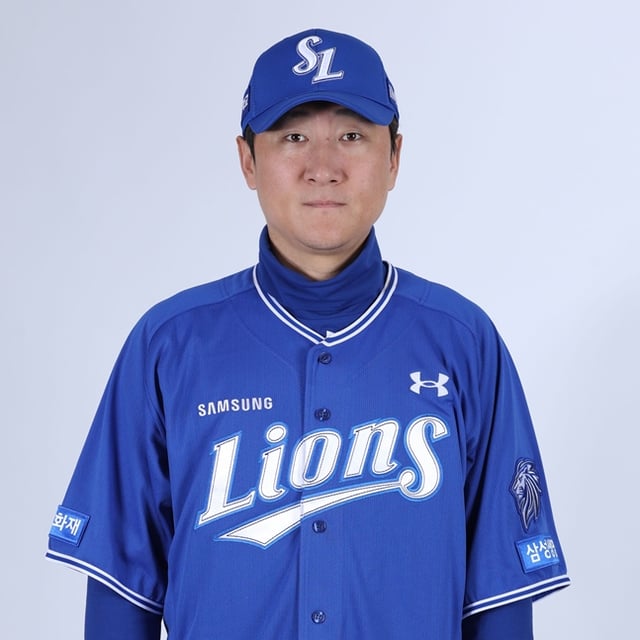 Coach Bae Young-seop. /Photo=Samsung Lions