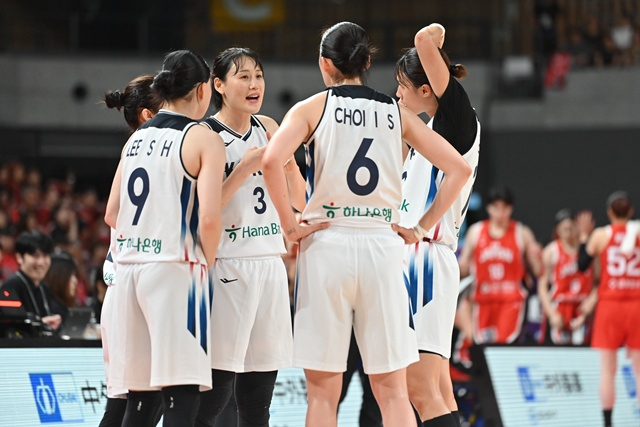 South Korean Yeo Ja-nong-gu (CEO) team celebrating. /Photo=Korea Basketball Association provided