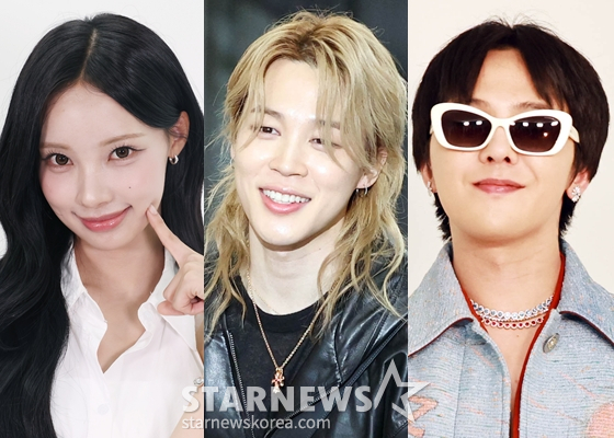 리센느 원이, 방탄소년단 지민, 빅뱅 지드래곤(왼쪽부터) /사진=스타뉴스 DB