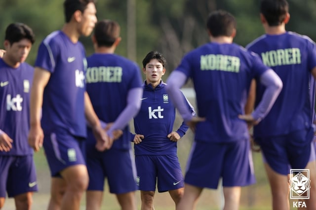정승원(가운데). /사진=대한축구협회(KFA) 제공