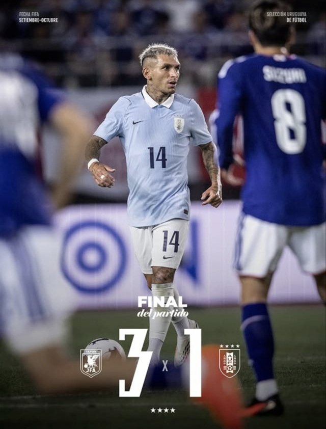 Final score. /Photo=Uruguay Football Association SNS