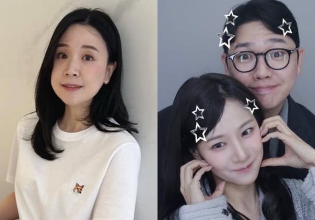 '我是单身'第 22 期贤淑(左)、第 22 期玉顺与景水 /照片=各 SNS