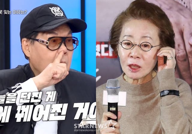 조영남(왼쪽), 윤여정 /사진=스타뉴스 DB, MBN 방송화면